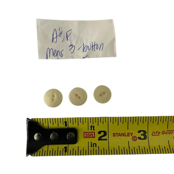 3 Abercrombie & Fitch Replacement Logo Buttons from Men 3-Button T Shirt READ - Picture 4 of 4
